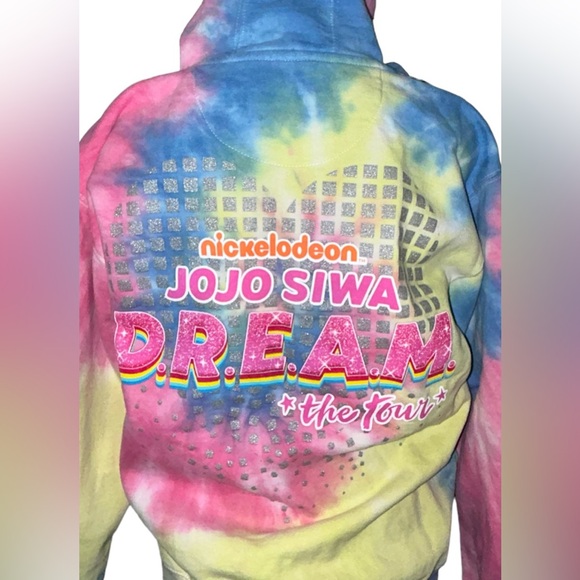 🎉 JOJO!! PASTEL TIE-DYE 2022 DREAM CONCERT HOODIE! #NICKELODEON *RARE* - Picture 4 of 16